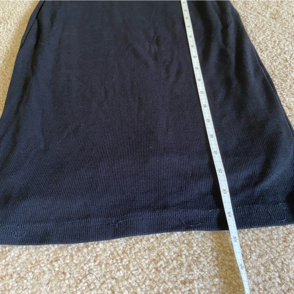 Marine Layer Lexi Rib Long Sleeve Midi Dress in Black - Picture 8 of 15